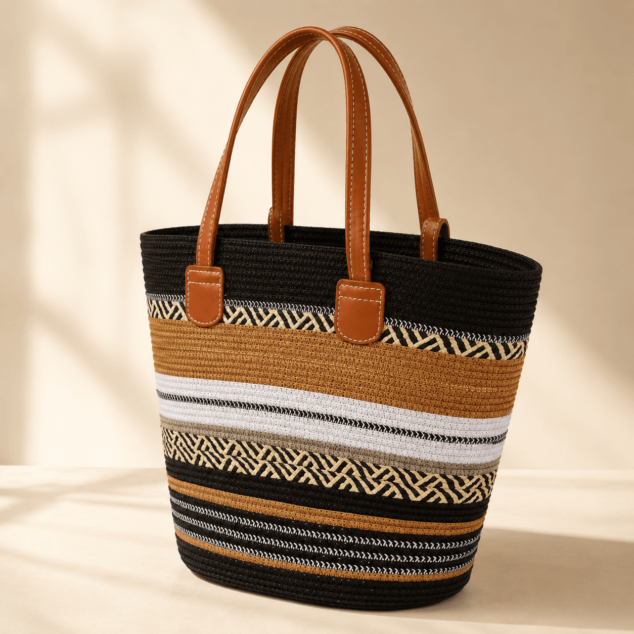 Parure Paille (Cabas + Chapeau)
