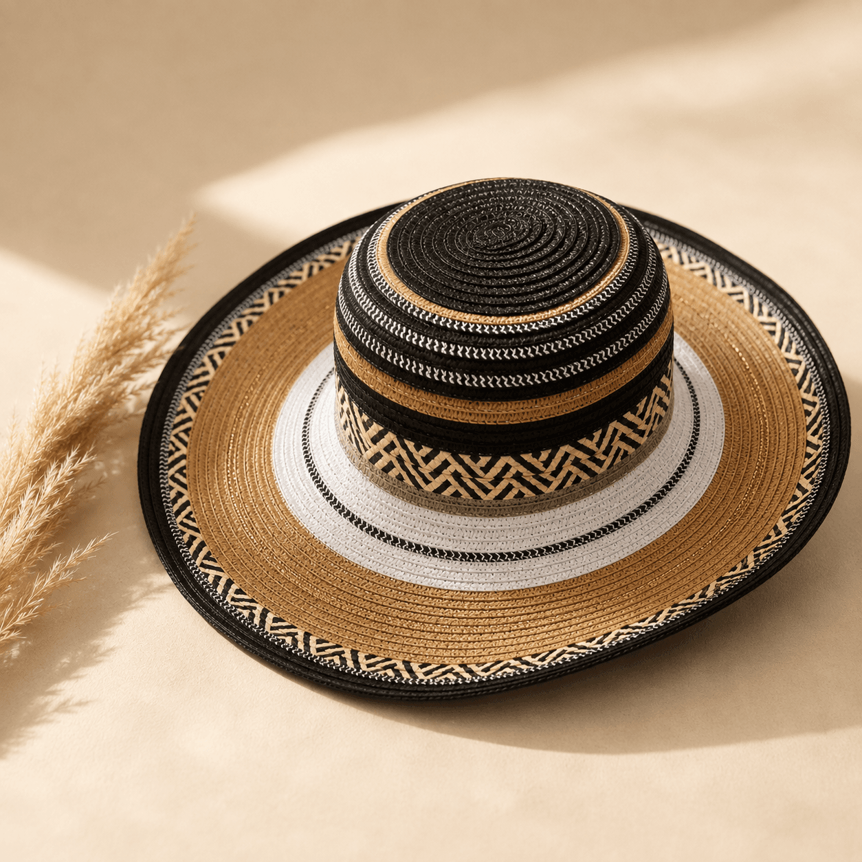 Parure Paille (Cabas + Chapeau)